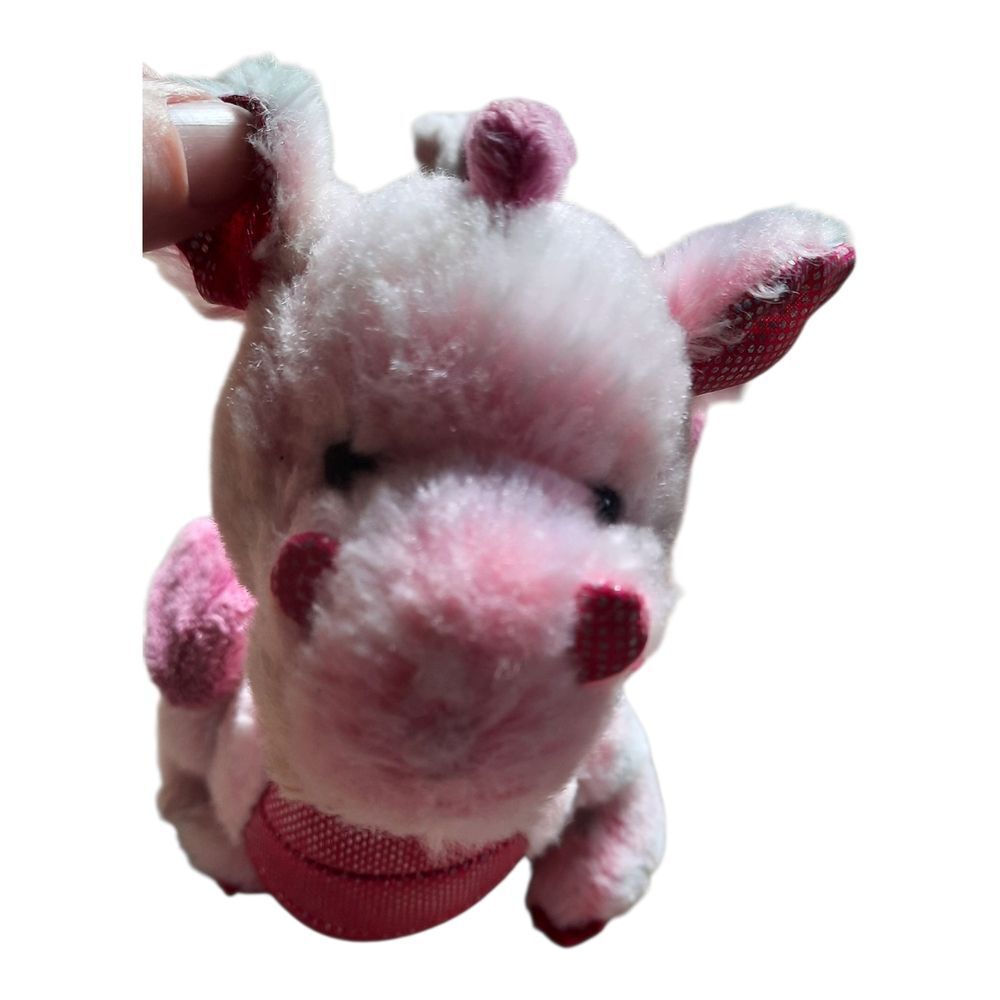 GANZ Pink and White Dragon Plush Toy